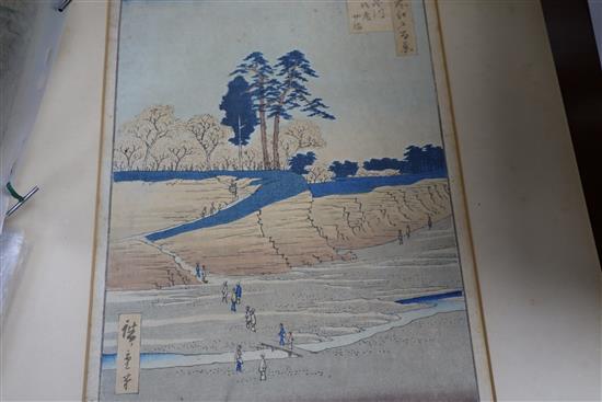 Japanese School, a group of assorted woodblock prints